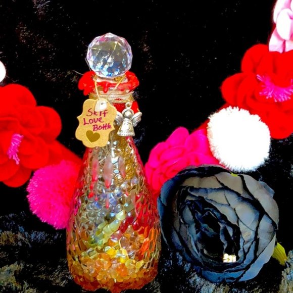 Self Love 💗 Angel Rose 🌹 quartz spell bottle - Picture 1 of 11